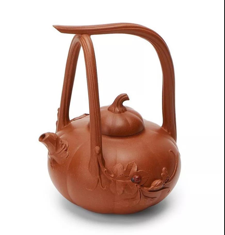 10種最美花器提梁壺，精美別致雕花紫砂壺!