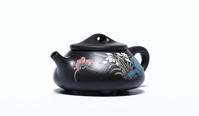 石瓢手工紫砂壺，精致典雅紫砂壺