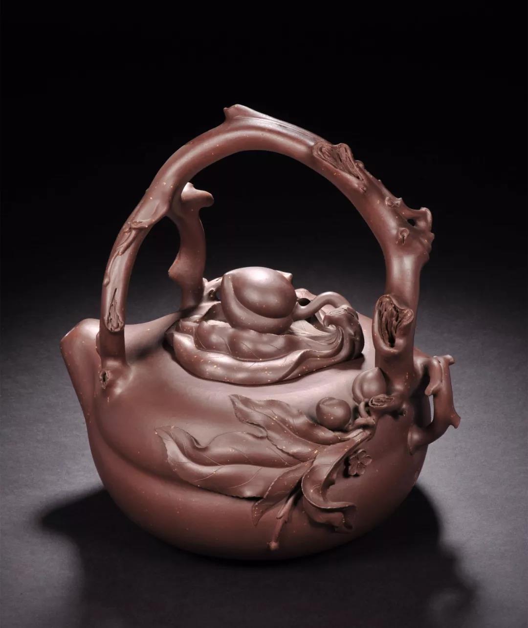 10種最美花器提梁壺，精美別致雕花紫砂壺!