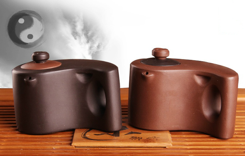 太極陰陽紫砂壺，創(chuàng)意格紫砂壺